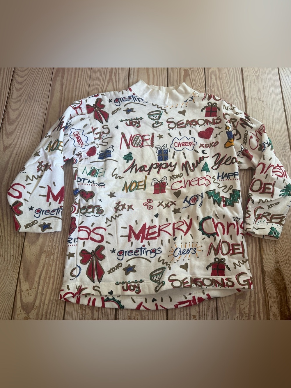 Cambridge Country Store Vintage Christmas Sweatshirt Size M small stain in pic